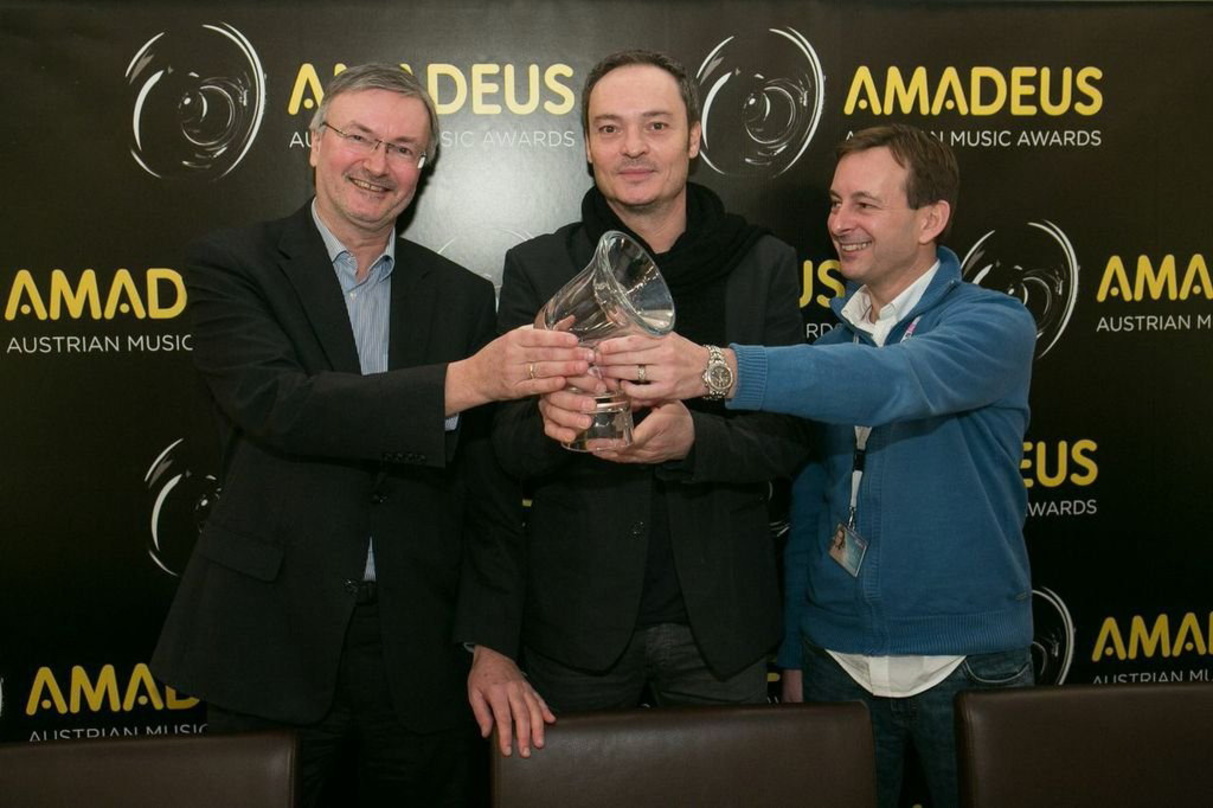 Präsentierten am 25. Februar die ersten Details zum Amadeus 2013 (von links): Andreas Egger (Geschäftsführer Ö-Ticket), Hannes Eder (Präsident IFPI Austria) und Oliver Svec (Programmdirekt...