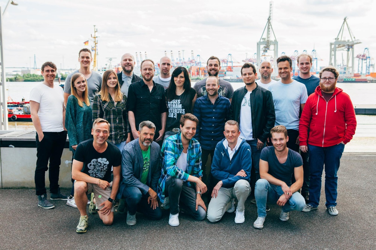 Teamplayer: das Kontor-Team um Jens Thel (vorn, links)