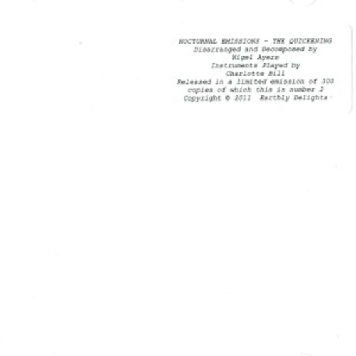 Nocturnal Emissions – The Quickening