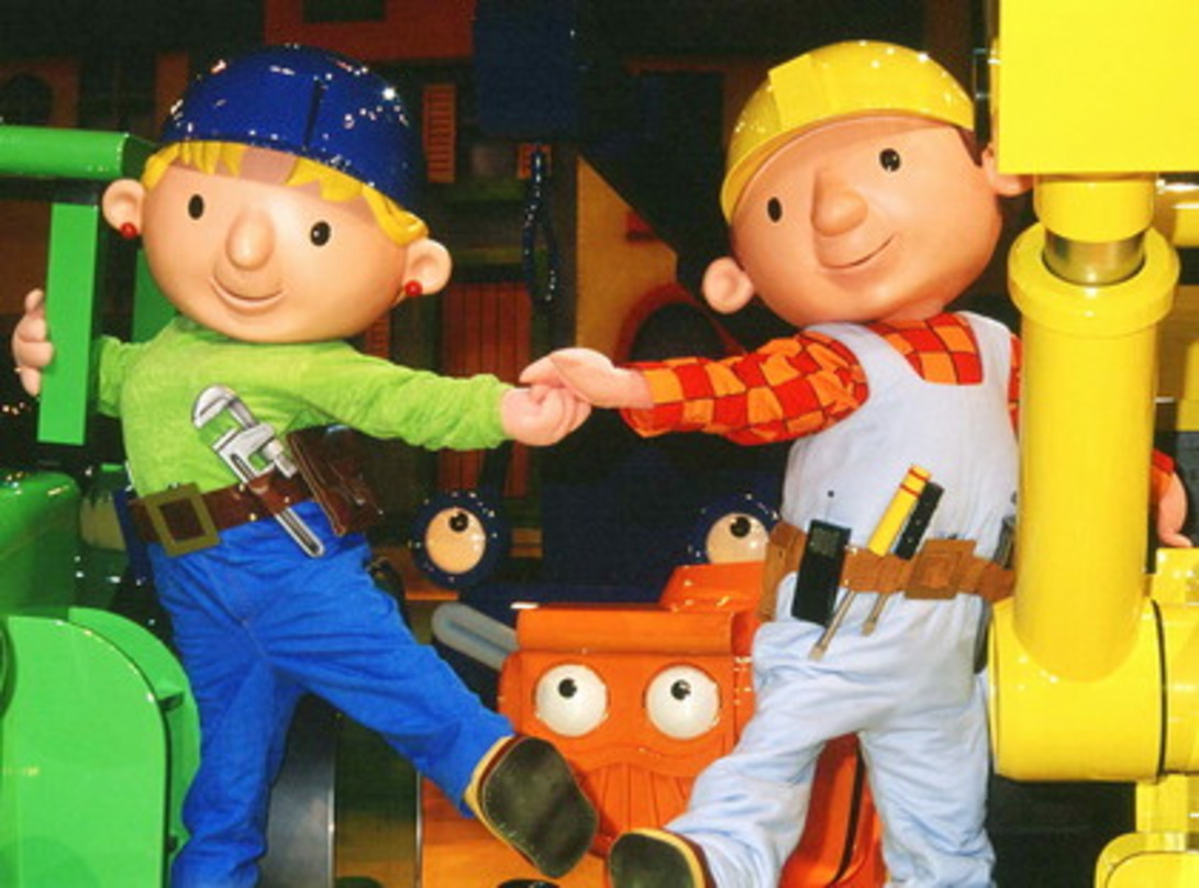 In deutschen Arenen: Bob der Baumeister und Freundin Wendy