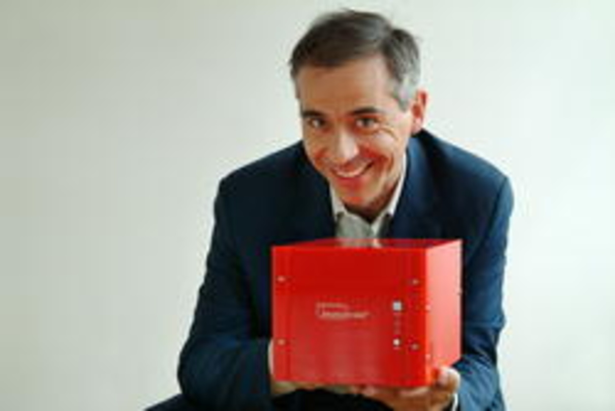 Verbessert die Einkaufsatmosphäre: Fellenberg mit seinem musiccube