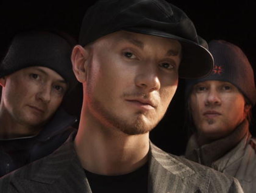 Neue Partner (v.l.n.r.): Andreas Hötter (Labelchef Optimistic Records), Alex Wolf und A.B. Sporer