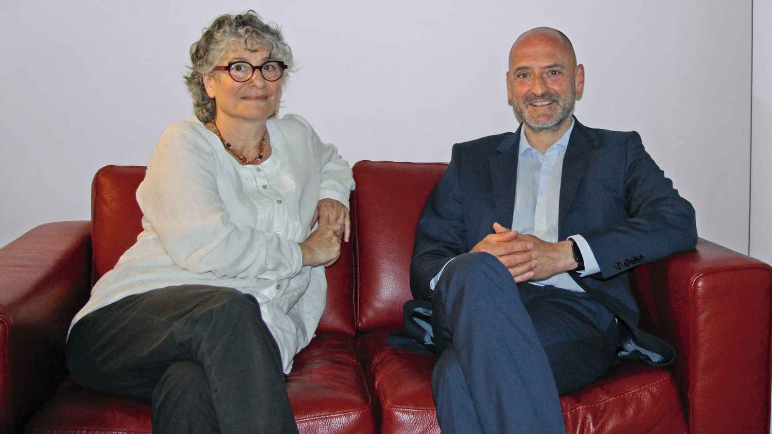 Zeigen mit dem BDKV nun auch in Berlin Präsenz: Sonia Simmenauer und Johannes Everke, hier bei ihrem Besuch auf der MusikWoche-Couch 2023 in München..