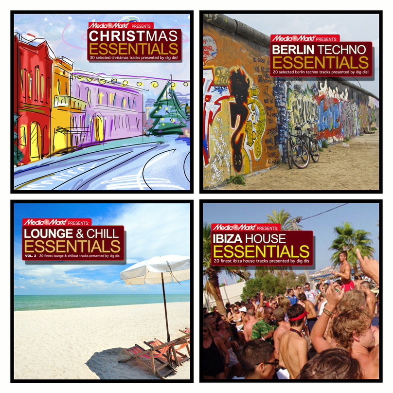Decken verschiedene Genres ab: die von dig dis! vertriebenen "Essentials"-Compilations von Media Markt