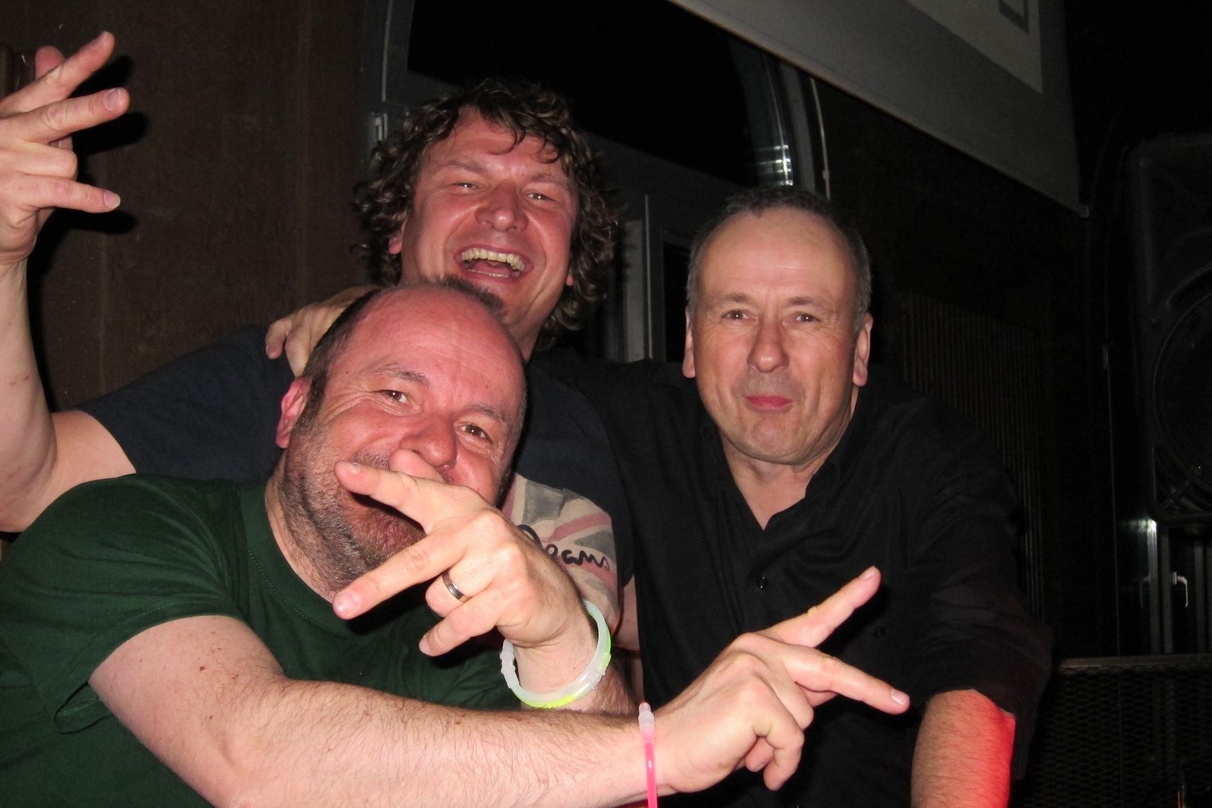 Das DJ-Team der Tour de France (von links): DJ Y alias Jean-Yves, Christian Berst und Thomas Bohnet