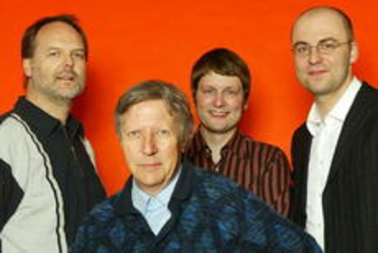 Der Chef und seine "Regierung" (v.l.n.r.): Tedsen, Jahnke, Pressechef Hawel und Gerlach