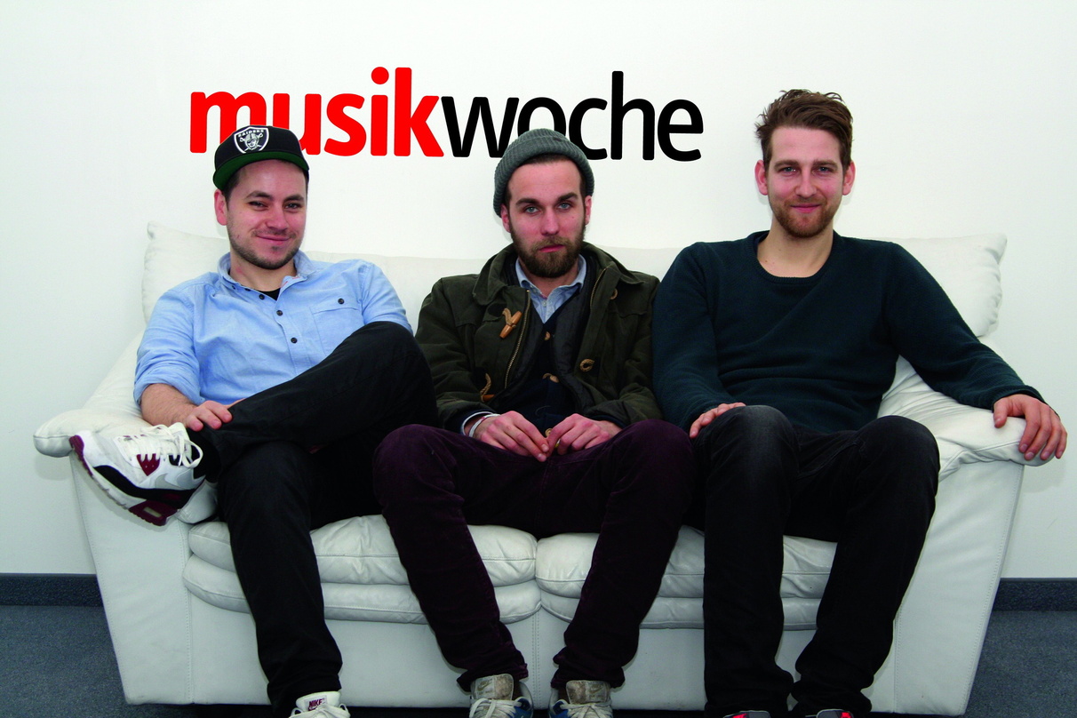 Stellten auf der MusikWoche-Couch ihr Debütalbum vor: Ok Kid mit (von links) Raffael Kühle, Jonas Schubert und Moritz Rech