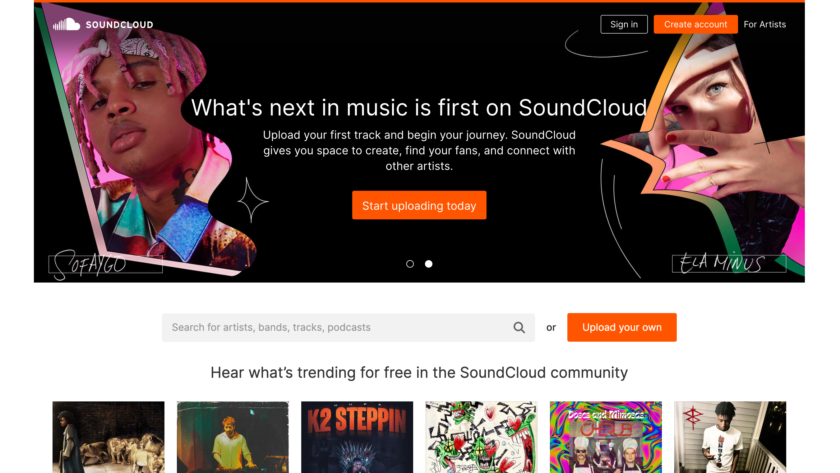 Führt neue Technologien ein: SoundCloud.
