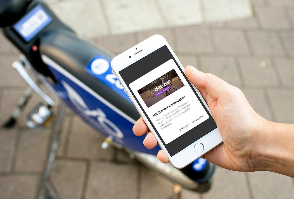 Geht bis Juni 2021: die Kooperation von Deezer und Nextbike