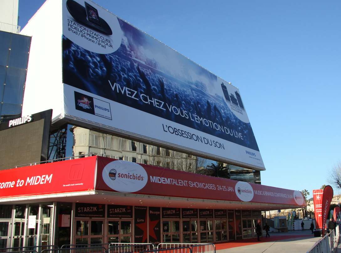 Hier geht es nicht mehr herein zur Midem 2012: Der bisherige Haupteingang spielt allenfalls noch eine Nebenrolle