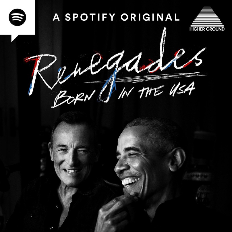 Schulterschluss: Spotify veröffentlicht in Zusammenarbeit mit der Produktionsfirma von Barack und Michelle Obama, Higher Ground, einen neuen Podcast des Ex-US-Präsidenten zusammen mit Rock...