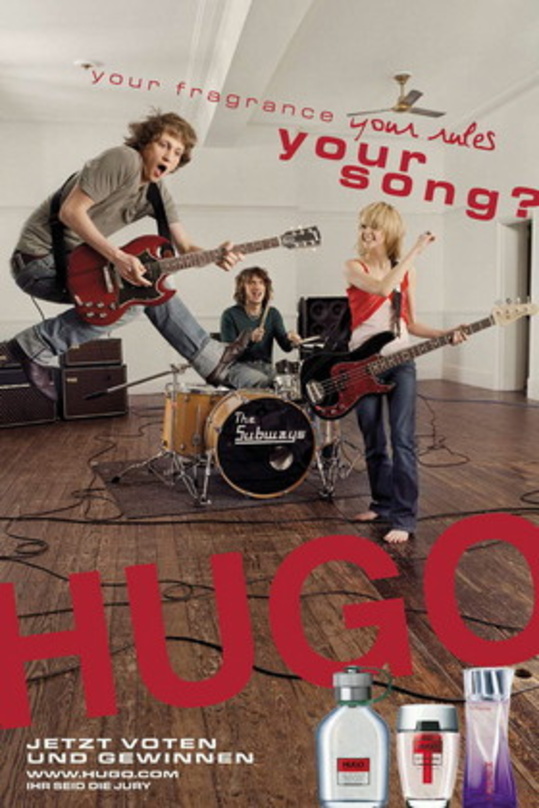 Dufte: The Subways machen Werbung für Hugo