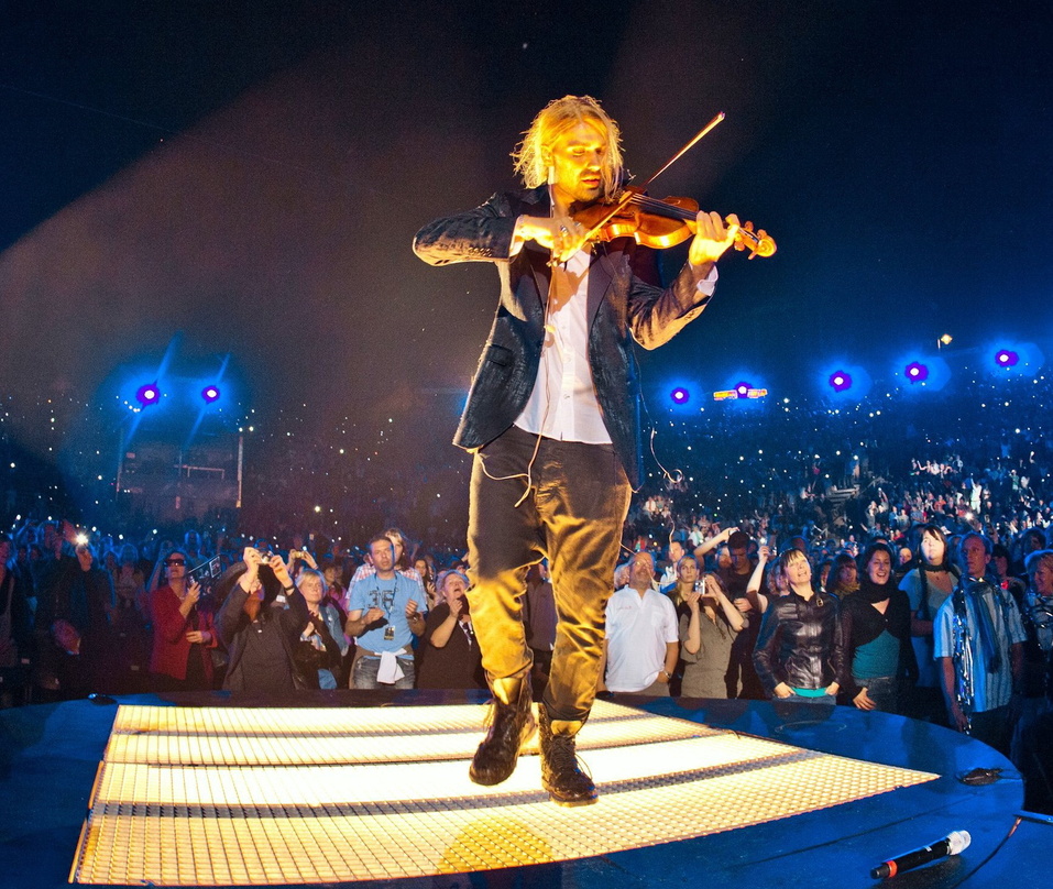 Jetzt auf DVD zu genießen: David Garrett live beim Wuhlheide-Konzert