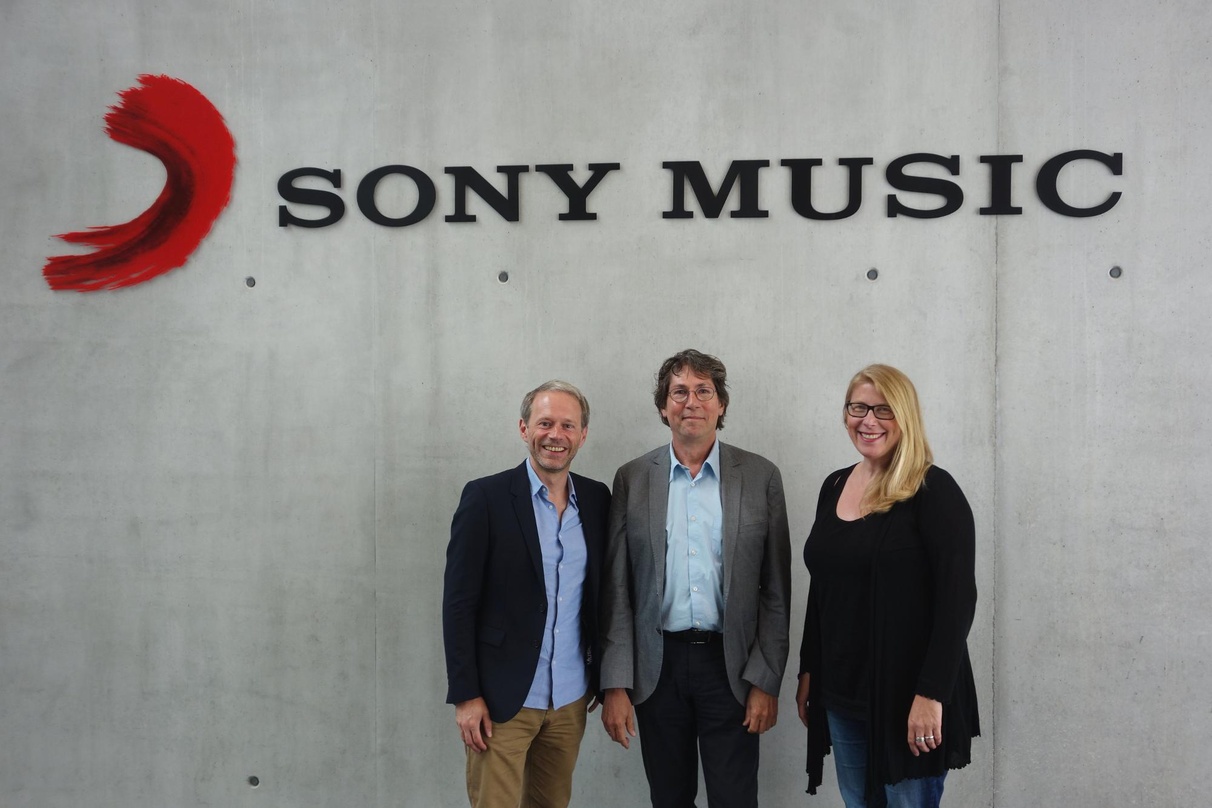 Neue Partner (von links): Thorsten Sack (Director Distributed Label Division Sony Music), Hubert Haas (Geschäftsführer Solo Musica) und Ute Korell (Label Manager Distributed Label Division...