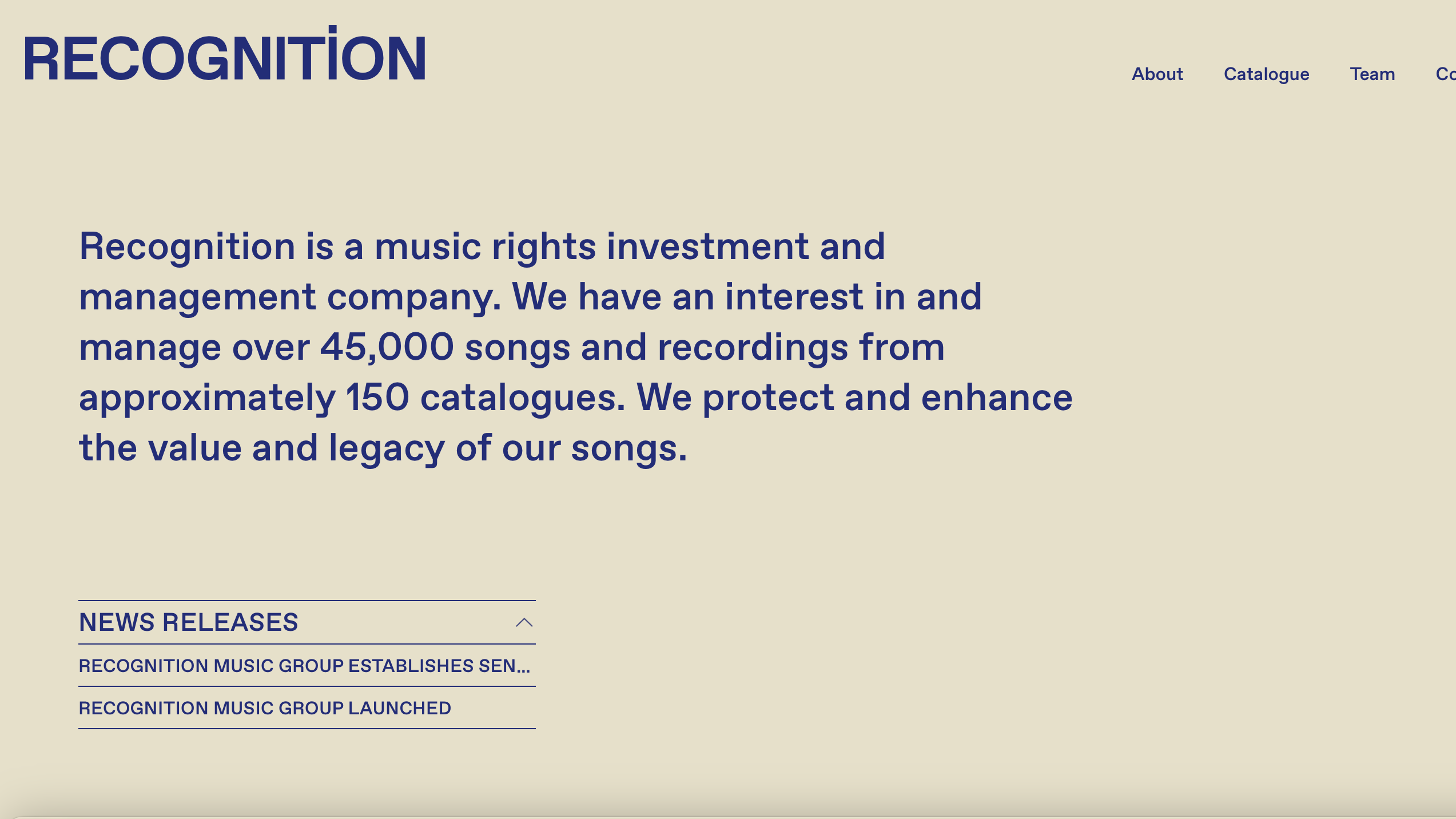 56ccd5a0 d072 4f3e a27a ea173fb9ef7c Verkauft einen Teil der einstigen Hipgnosis-Kataloge an Sony Music Publishing: die Recognistion Music Group.