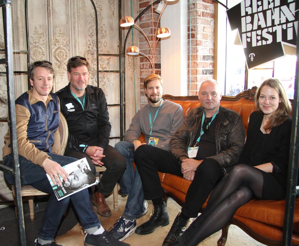 Zufrieden mit der Jubiläumsausgabe (von links): Detlef Schwarte, Alexander Schulz, Björn Pfarr (alle Reeperbahn Festival), Ruud Berends (Networking Music) und Christina Schäfers (Reeperbah...