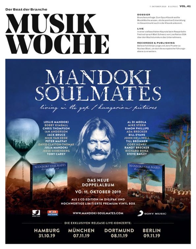 Die E-Paper-Ausgabe von MusikWoche Vol. 41 2019