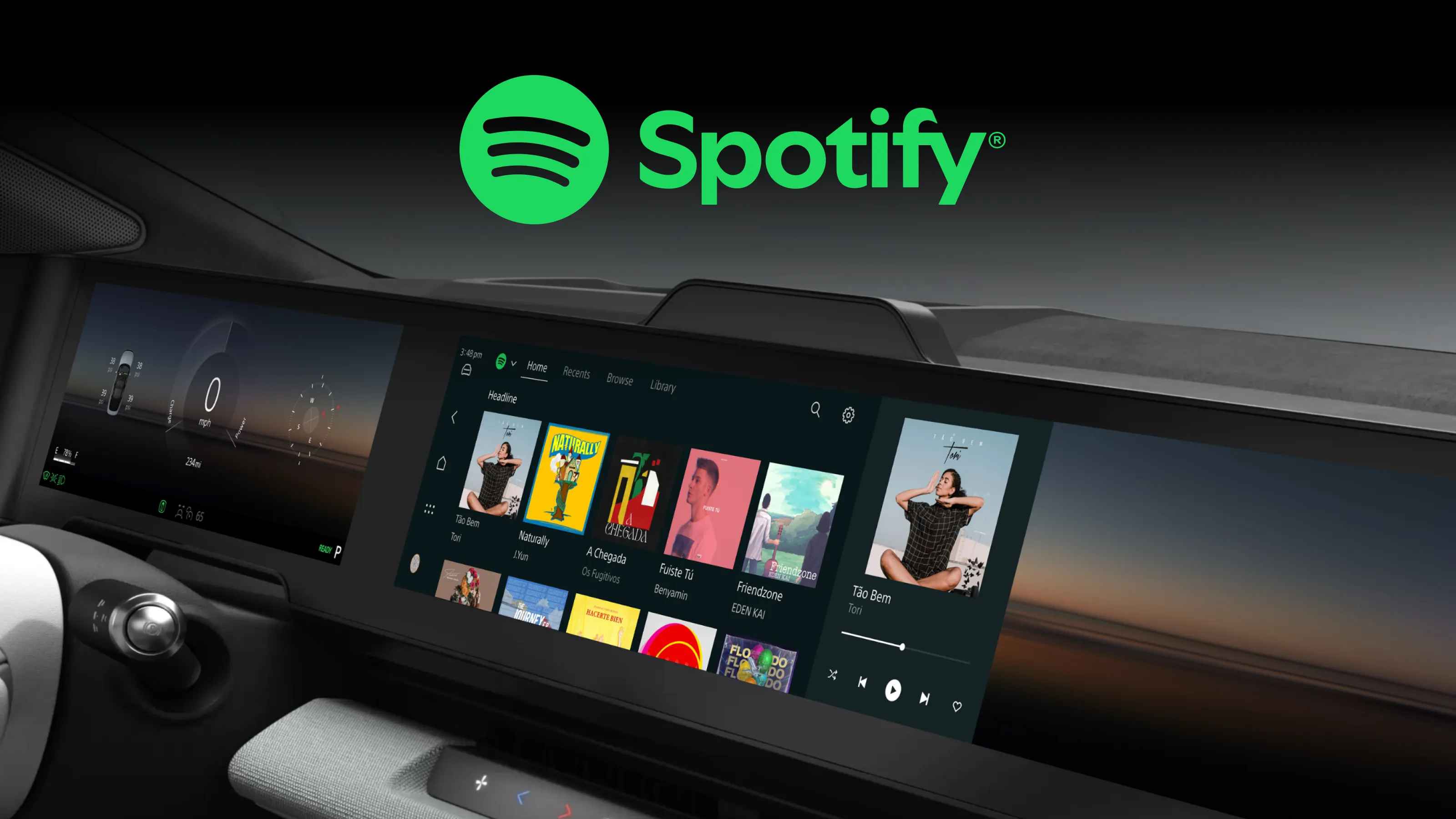 Bespielt bald amerikanische Straßen: das Musikangebot von Spotify.