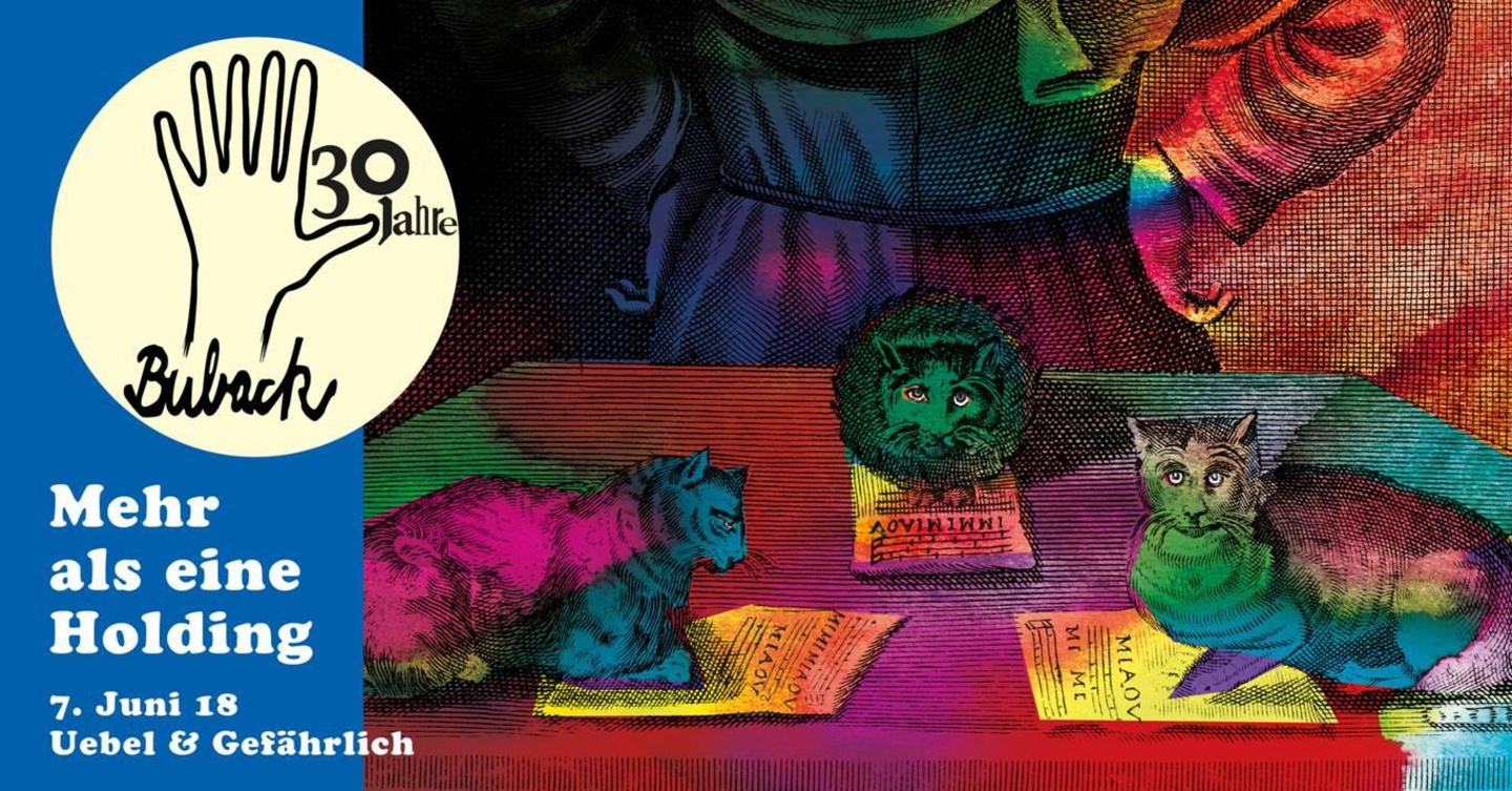 Offiziell noch ohne Namen der diversen Special Guests, aber sicher nicht angestaubt oder mit "Käsefußmusik": die Buback-Firmenfamilie will ihren 30. Anfang Juni in Hamburg begehen