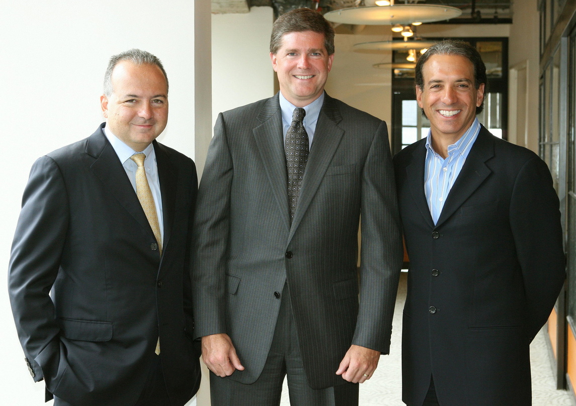 Vereinen Kräfte (v.l.n.r.): Rob Glaser (Chairman/CEO RealNetworks), John Stratton (SVP Verizon Communications) und Van Toffler (President Music/Logo/Films Group MTV Networks)