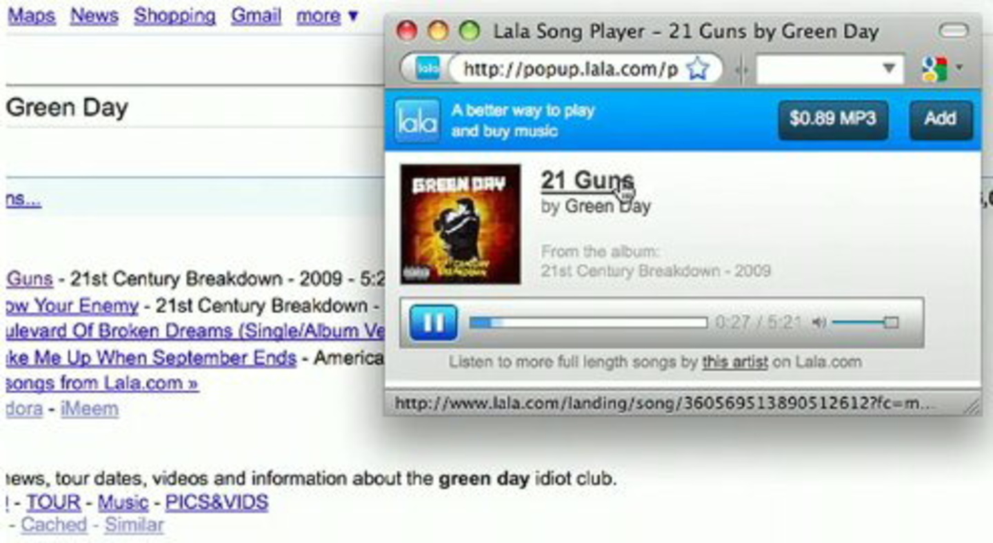 Verweist auf Streams und kostenpflichtige Downloads: Die neue Google-Musiksuche