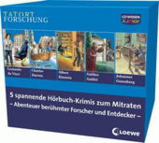 Tatort Forschung – Abenteuer berühmter Forscher und Entdecker - 5 spannende Hörbuch Krimis zum mitr