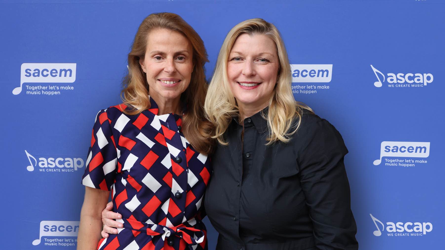 Sehen die Allianz als Möglichkeit, das "solide Vertrauensverhältnis zwischen SACEM und ASCAP" weiter zu stärken: die beiden CEOs Cécile Rap-Veber (SACEM, links) und Elizabeth Matthews (ASC...