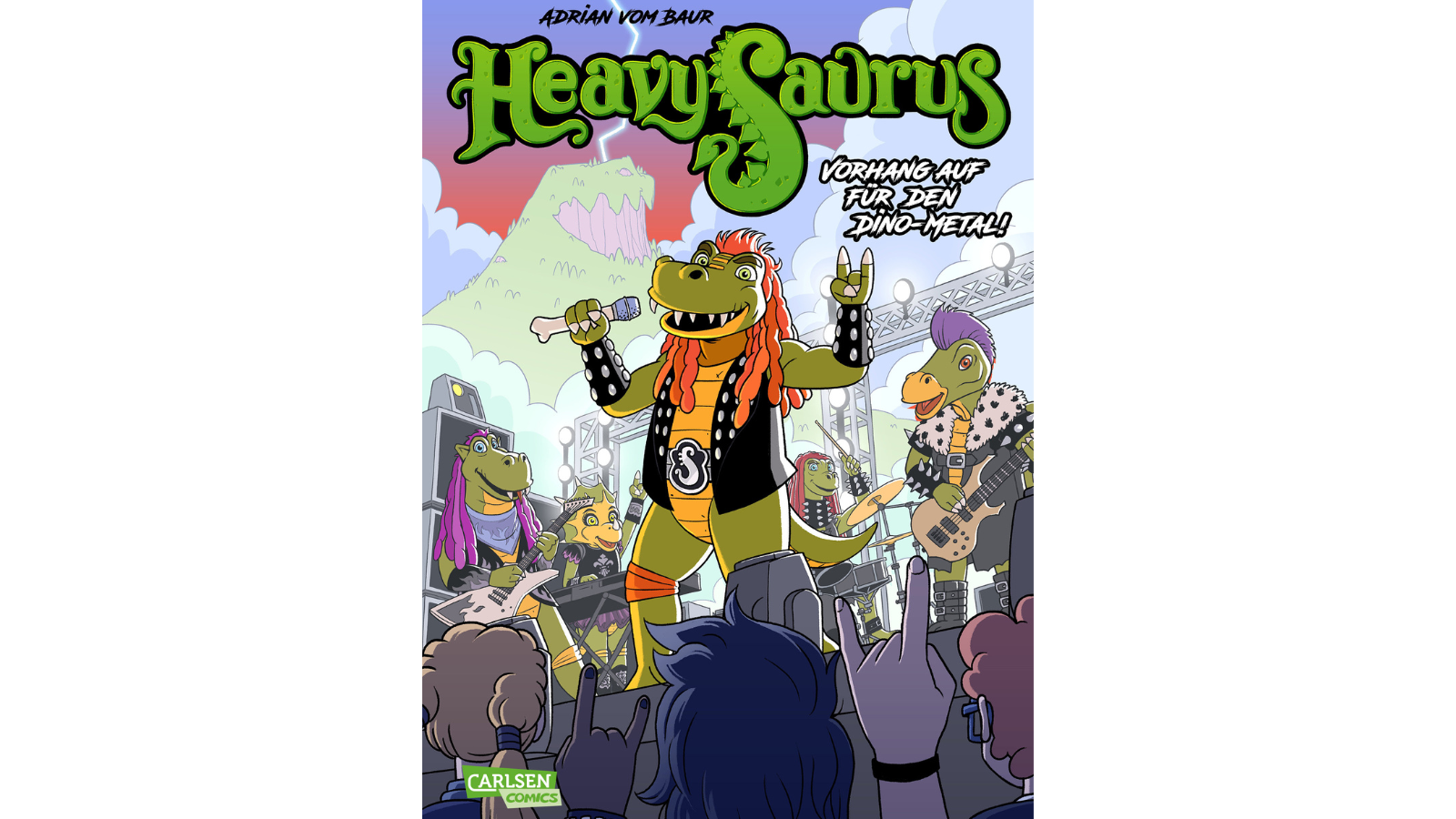 Erscheint Ende September 2025: "Heavysaurus. Vorhang auf für den Dino-Metal".