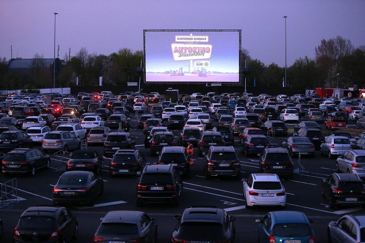 Hier sollen künftig mehr Konzerte stattfinden: das Autokino von D.Live in Düsseldorf