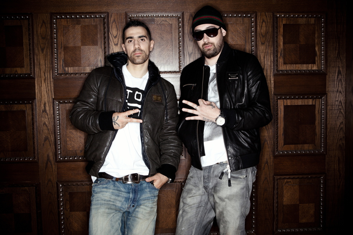 Agieren erstmals gemeinsam auf einem Album: Bushido (l.) und Sido