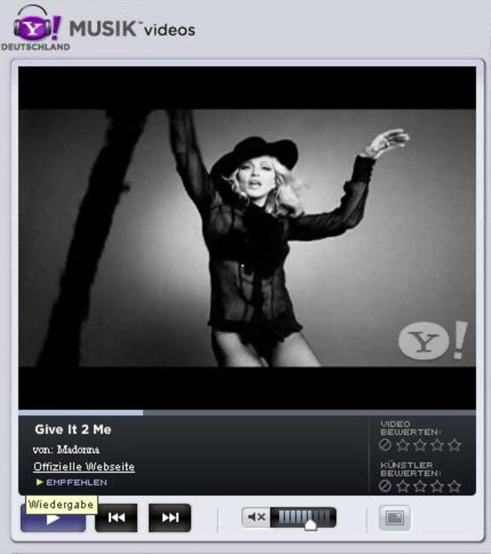 Ihr neues Video gibt es vorerst exklusiv bei Yahoo: Madonna