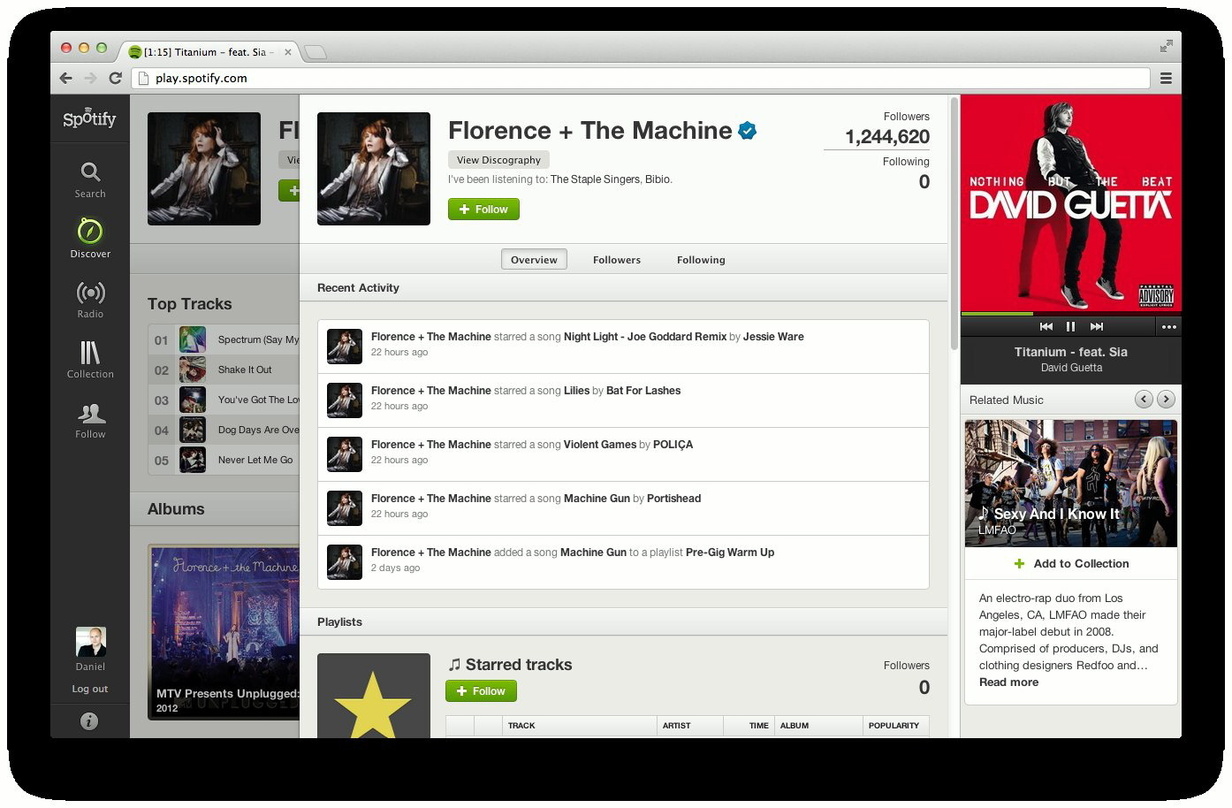 Macht mehr Vernetzung möglich: der neue "Follow"-Schalter im Spotify-Streamingangebot
