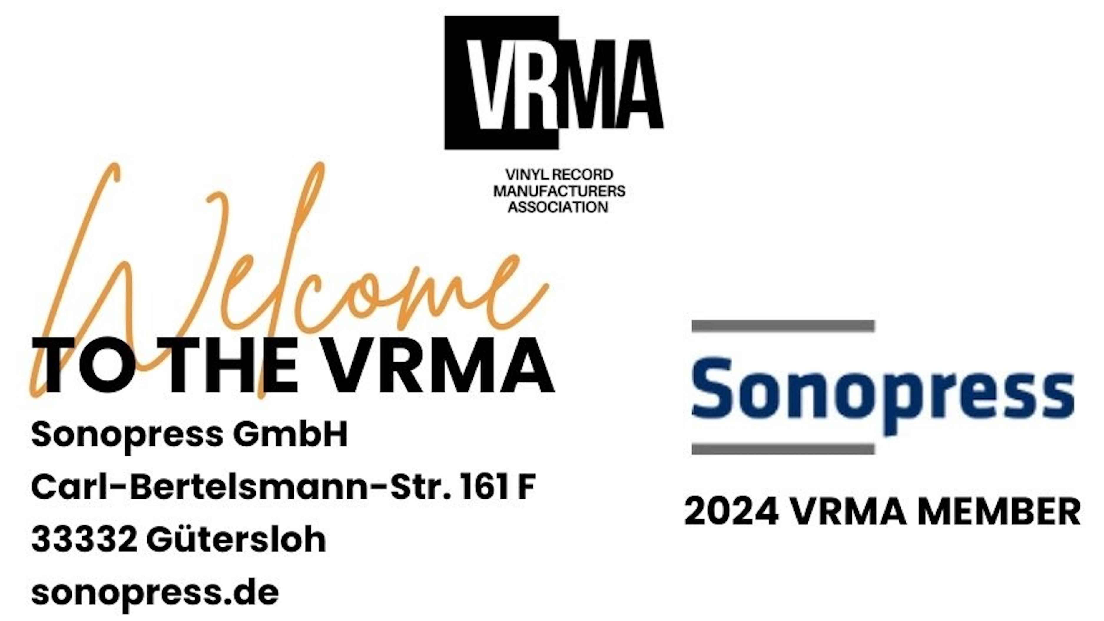 Schließen sich zusammen: Sonopress und die US-amerikanische VRMA.