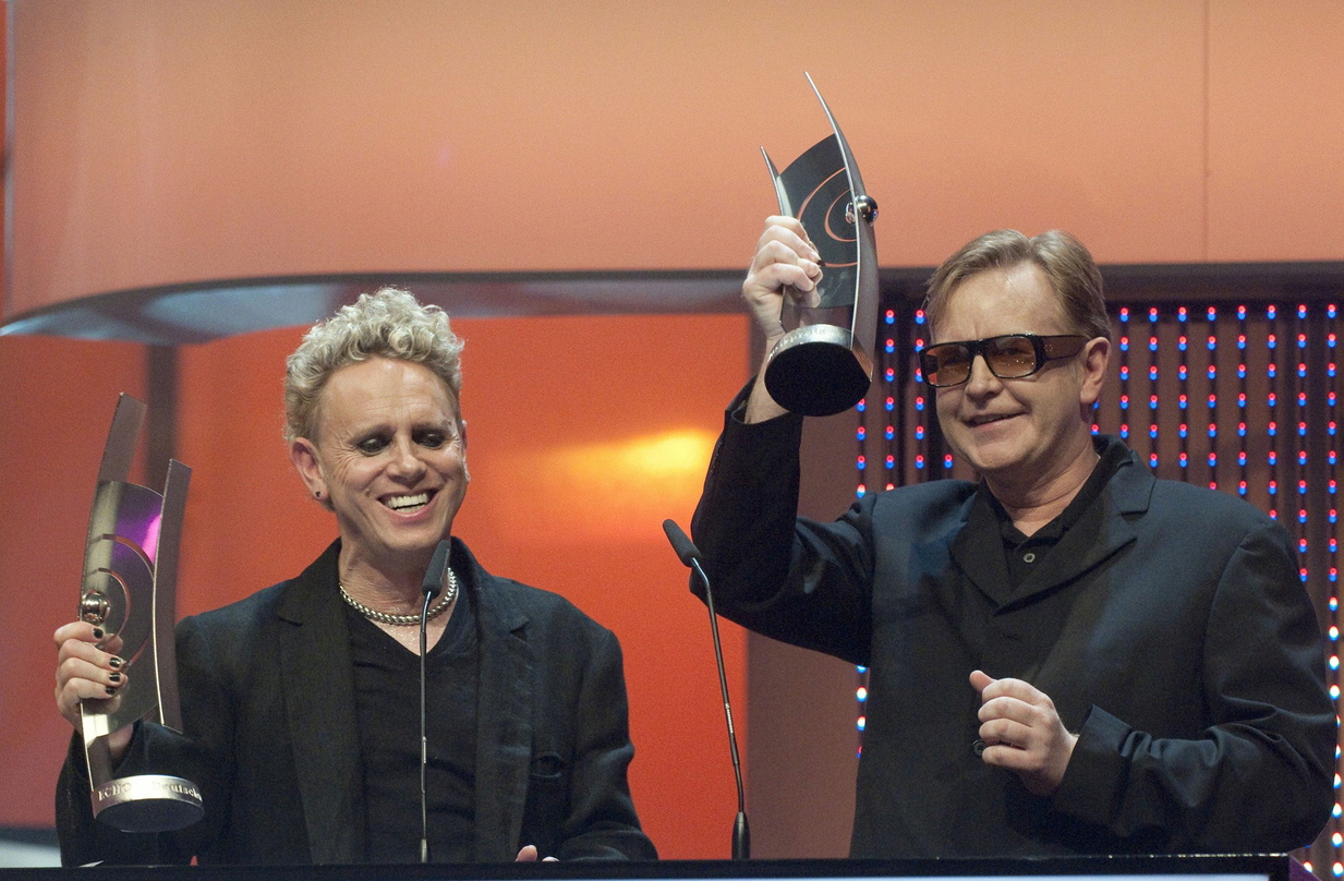 Standen zuletzt im Jahr 2010 auf der Echo-Bühne: Martin Gore und Andrew Fletcher von Depeche Mode, damals ohne David Gahan