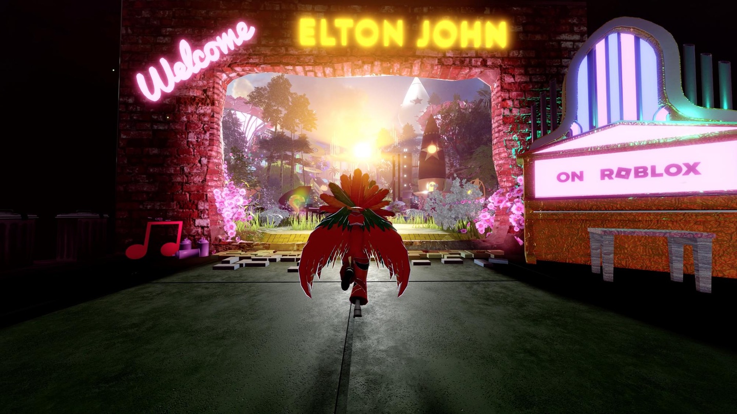Auf virtueller Mission: die User-Surface von "Elton John Presents: Beyond the Yellow Brick Road"