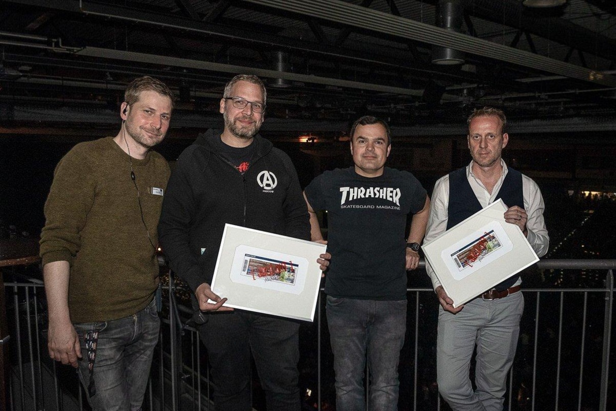 Bei der Award-Übergabe: die Verantwortlichen von MVG Trier und Popp Concerts