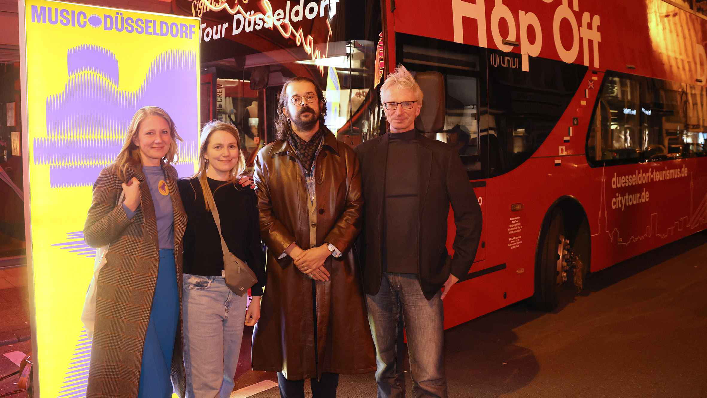 Sorgten für den Umzug nach Düsseldorf ab 2025 (von links): Melanie Schrader (Vorstand Music Düsseldorf), Linn Meissner (Referentin popNRW), Felix Wursthorn (Vorstand Music Düsseldorf) und ...