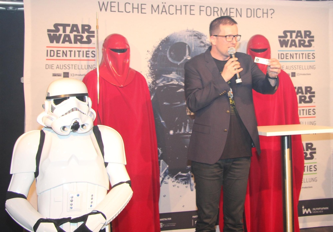 Eröffnete die Ausstellung "Star Wars Identities" in der Kleinen Olympiahalle in München: Christoph Scholz, Managing Director SC Exhibitions