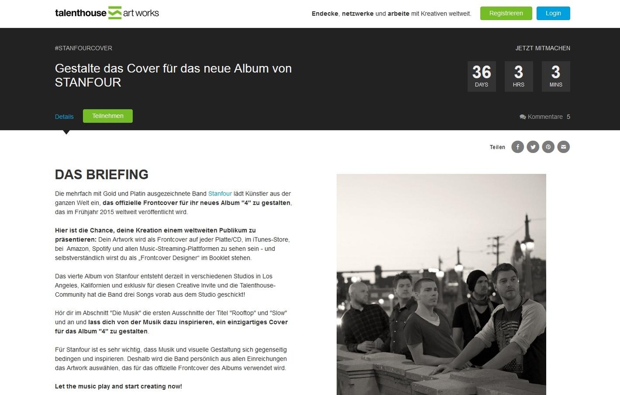 Die Plattform für Kreative: Talenthouse