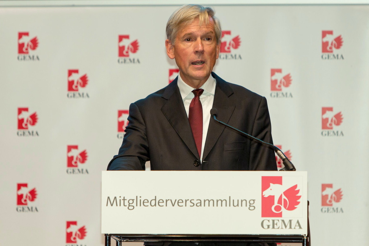 Wünscht sich von der EU "ein klares Bekenntnis zu einem starken Urheberrecht": der GEMA-Vorstandsvorsitzende Harald Heker