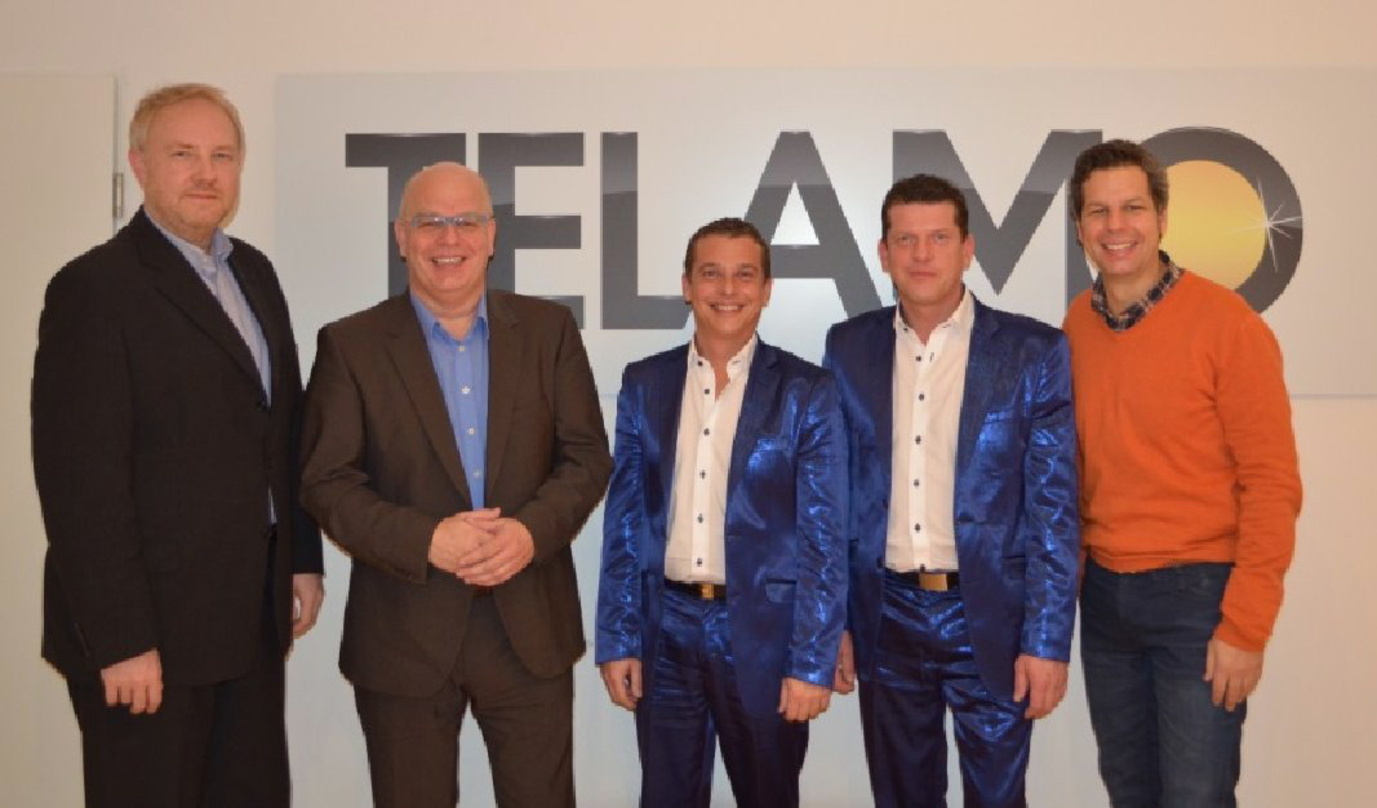 Neue Partner (von links): Hans-Peter Meyer-Watermann (Geschäftsführender Gesellschafter Platinum Stage), Jürgen R. Grobbin (SchlagerMacher Records/Platinum Stage), André Kranz, Friedhelm R...