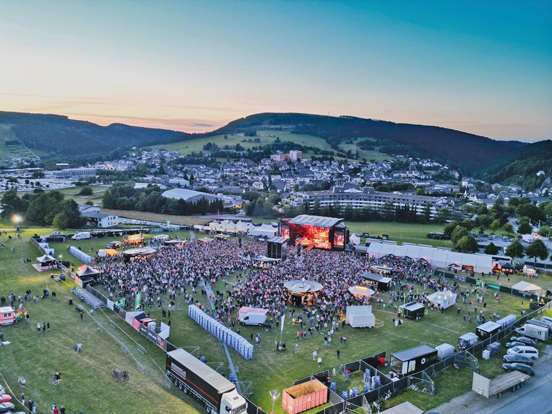 Eines der sechs Goldrush Festivals: das Willingen Open Air.