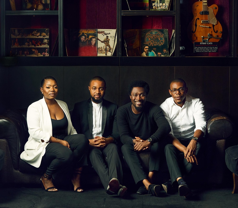 Leiten die Geschicke von Universal Music in Nigeria (von links): Korede Ogunyomade, Eze Ezegozie, Bayo Fatoba und Efosa Aiyevbomwan