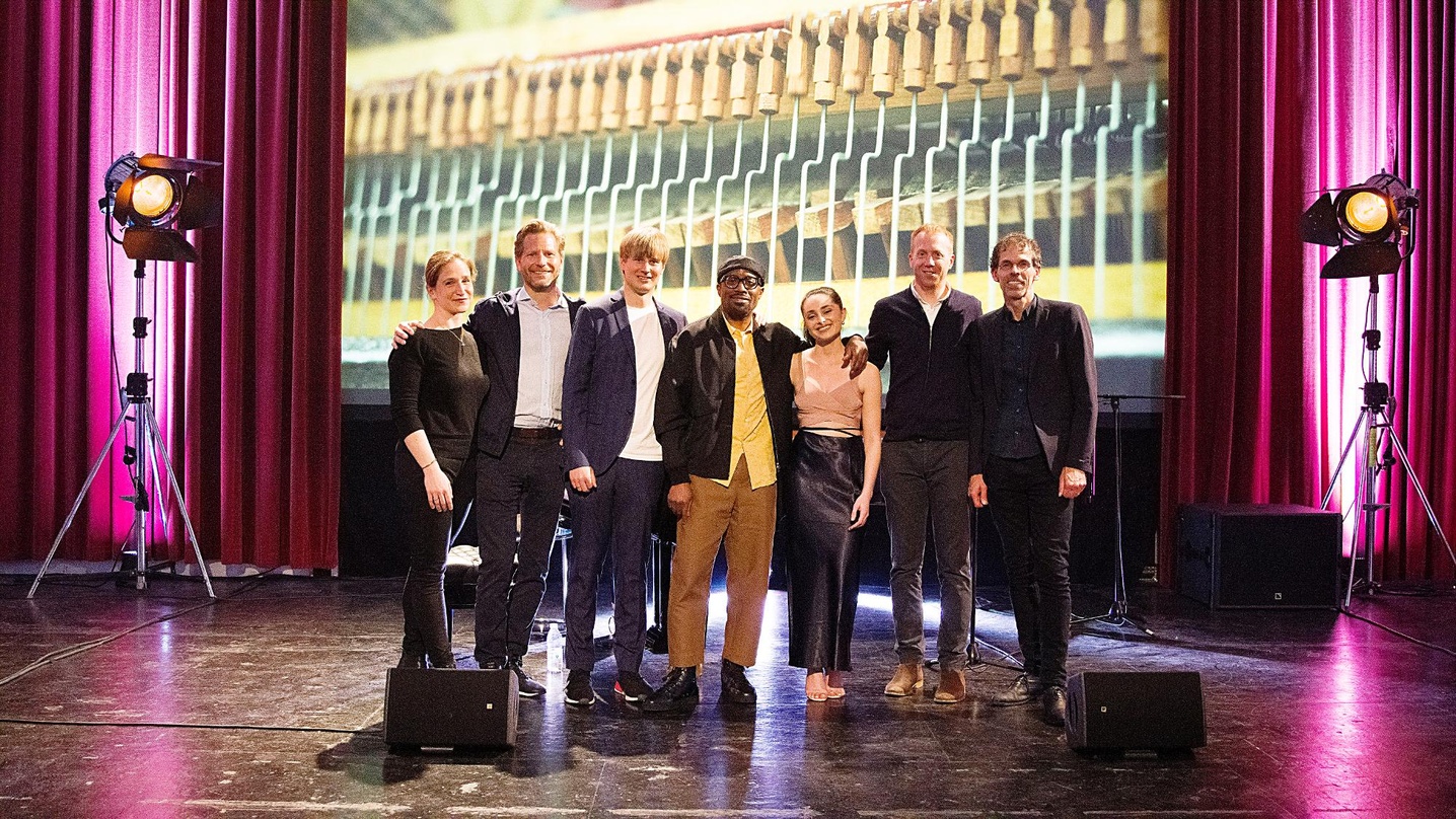 Bei der Präsentation (von links): Isabelle Tulliez (Vice President Product Development Sony Classical International), Per Hauber (President Sony Classical), Sven Schuhmann (Head of A&R and...