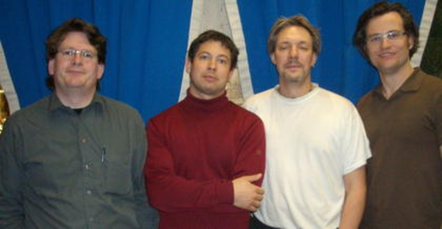 Freuen sich über die Zusammenarbeit (v. l. n. r.): Heinrich Schläfer und Andreas Rathammer (beide Quinton) sowie Hans Maron und Fabian Kerner (beide Soulfood)