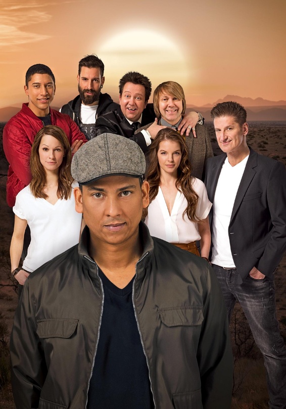 Gehen nach vorn: die "Sing meinen Song"-Künstler Xavier Naidoo (vorn) und (hinten, von links) Andreas Bourani, Christina Stürmer, Daniel Wirtz, Sebastian Krumbiegel und Tobias Künzel von d...