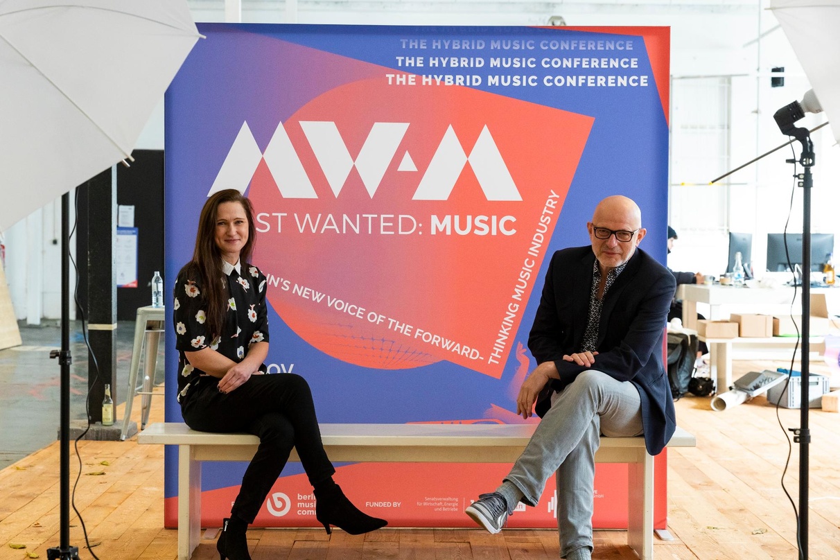 Setzen das Thema Veränderung samt dem passenden Hashtag change aufs Programm von Most Wanted: Music 2021: Jana Scheffert (Head of Finance & Operations der Berlin Music Commission) und Olaf...