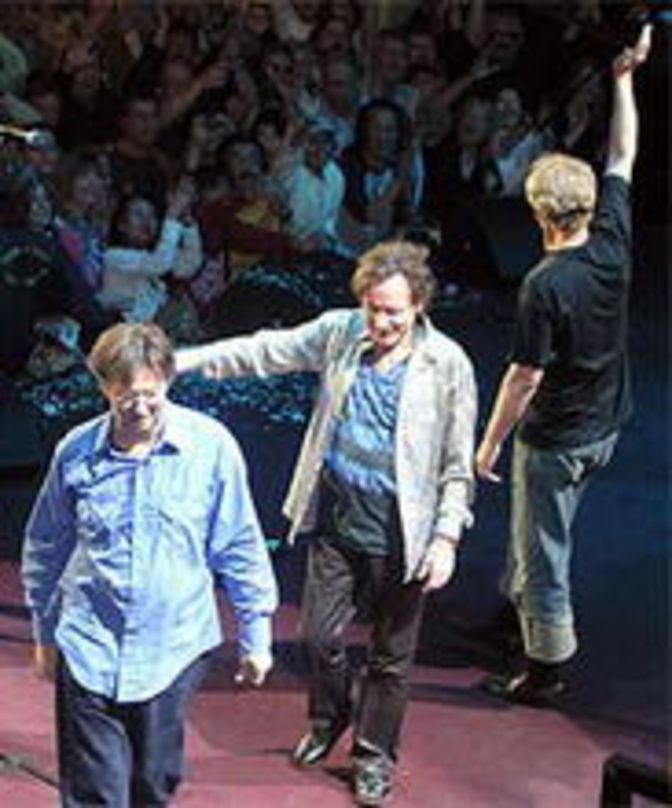 Bald schon wieder vereint? Cream mit (v.l.n.r.) Clapton, Jack Bruce und Ginger Baker - beim Abschied in London