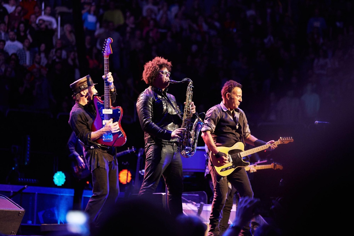 Rocken Deutschland im Juni: Bruce Springsteen (rechts) und seine E Street Band