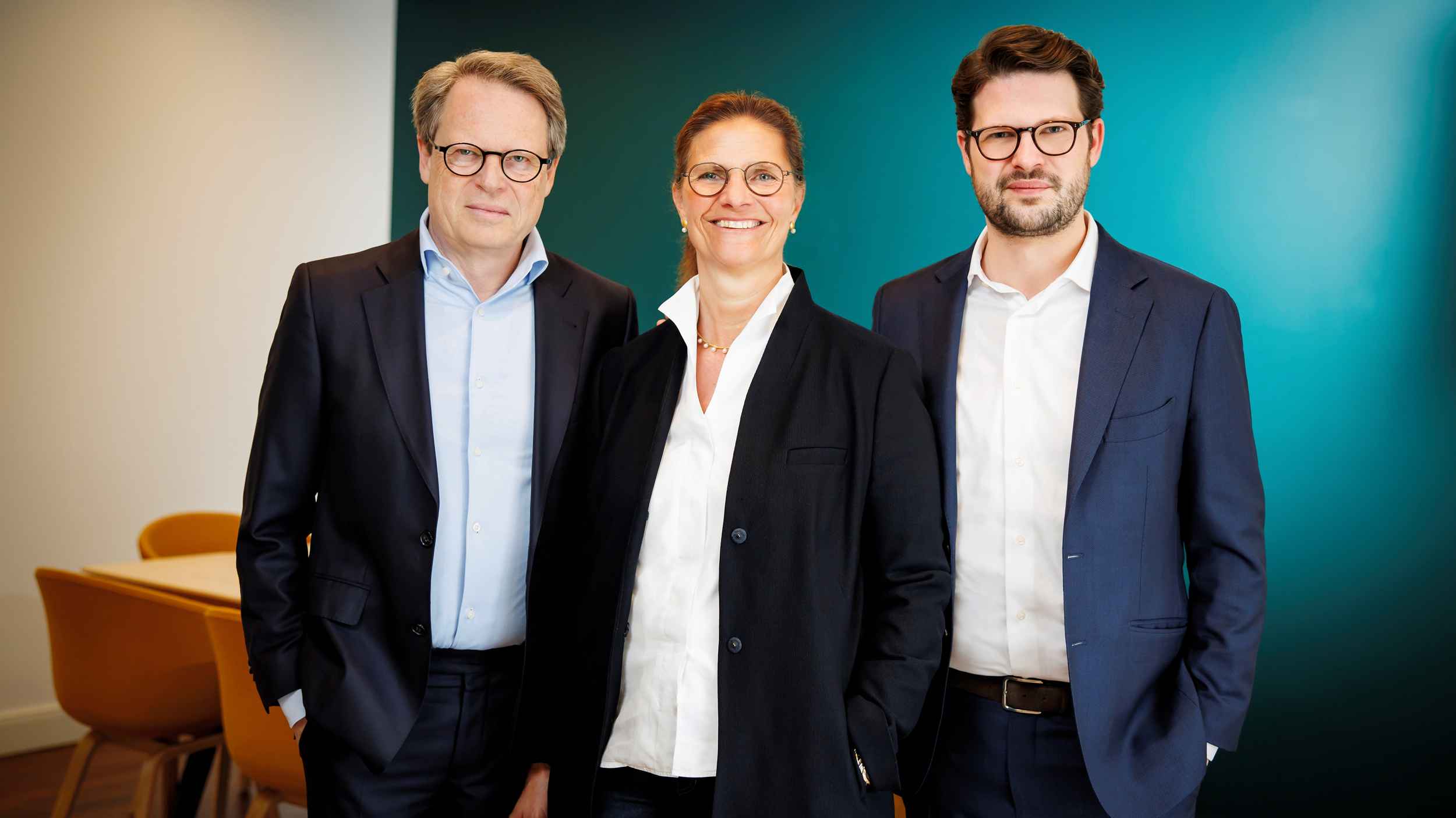 Leiten MünchenMusik: Andreas Schessl (links) mit Frau Dea von Zychlinski-Schessl und Sohn Nepomuk Schessl.